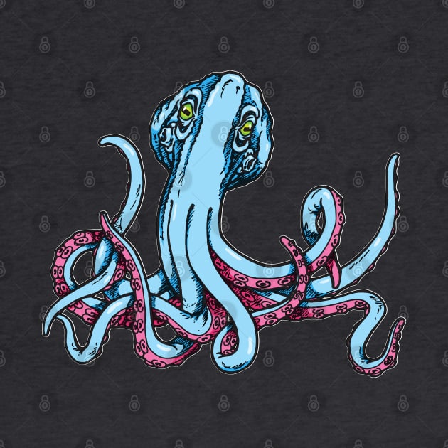 Blue Octopus by Laughin' Bones